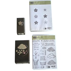 Stampin Up Tree Builder & Petite Petals Punch And Stamp Lot Sprinkles Of Life